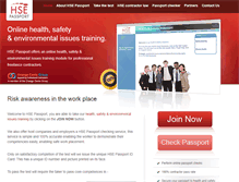 Tablet Screenshot of hsepassport.com